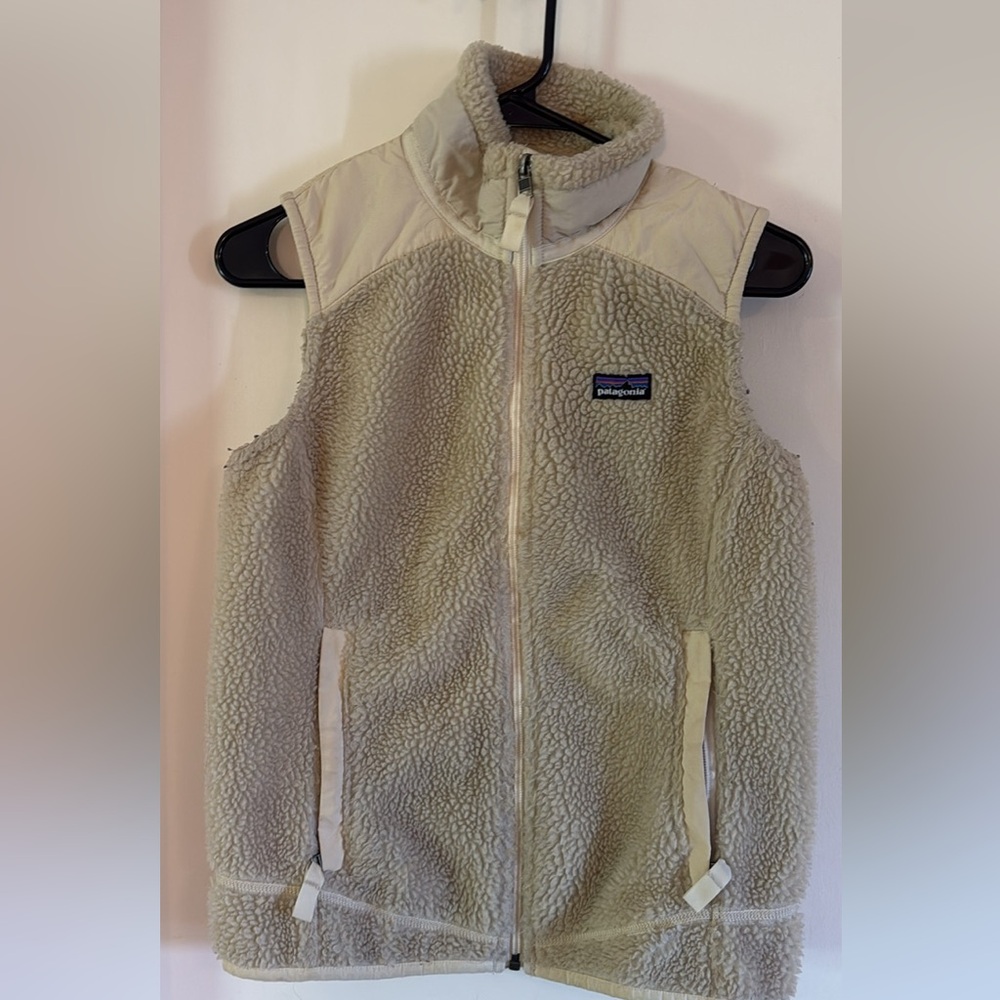 Patagonia Cream Full Zip Vest